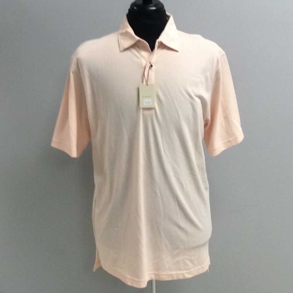Oliver Ridley peach polo shirt